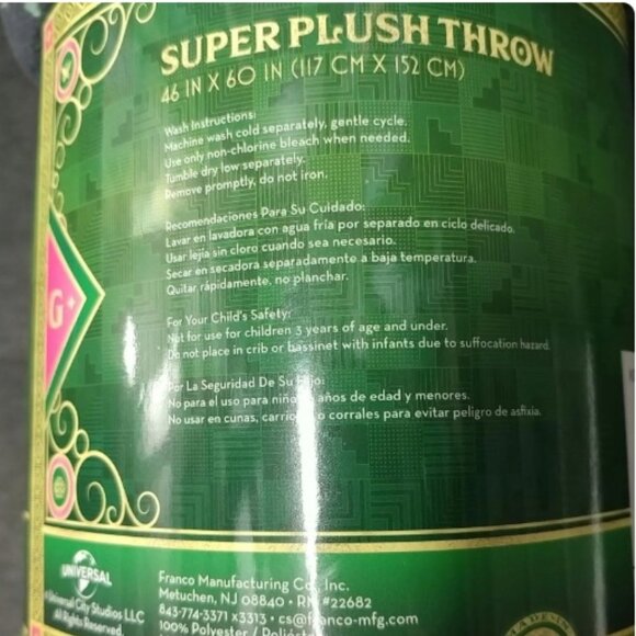 Wicked Blanket Witches Silhouette Print Throw Blanket Wicked Movie Throw Blanket - Picture 3 of 11